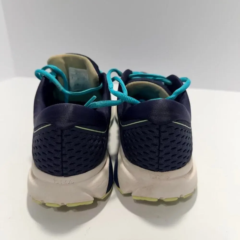 Brooks Ravenna 9 Womens Size 8 B Medium Navy Blue Turquoise Running Shoes